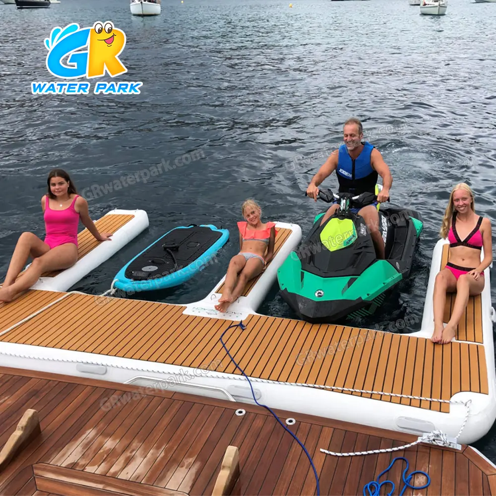 GFP-010 Inflatable Jet Ski  Dock Inflatable Platform for yacht and Pool Beach Ocean Lake