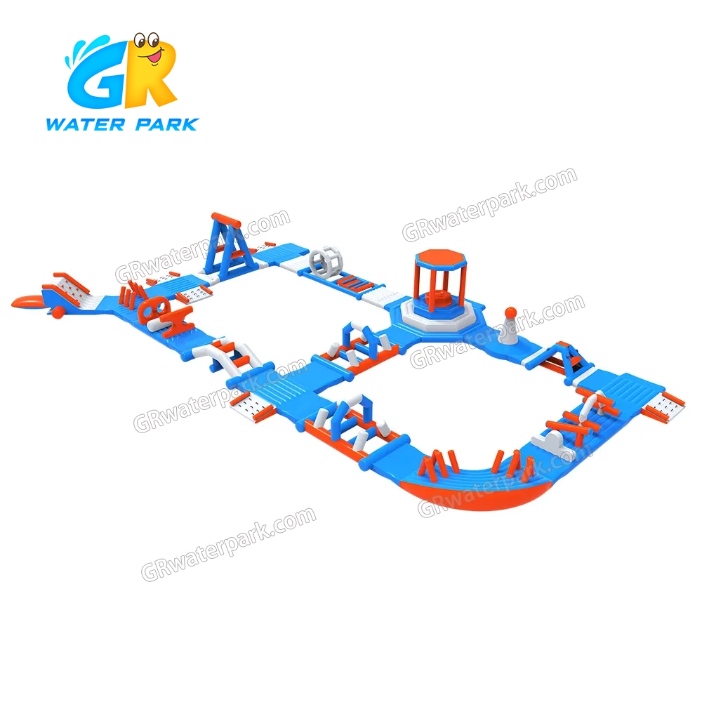 GW-026 New Design Outdoor Parkr Floating Inflatable Water Park With IAAPA Certificate