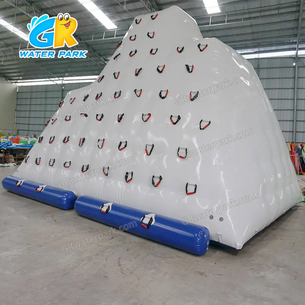 GW-52 17ft high Giant Inflatable Iceberg Climb wall floating inflatable water game