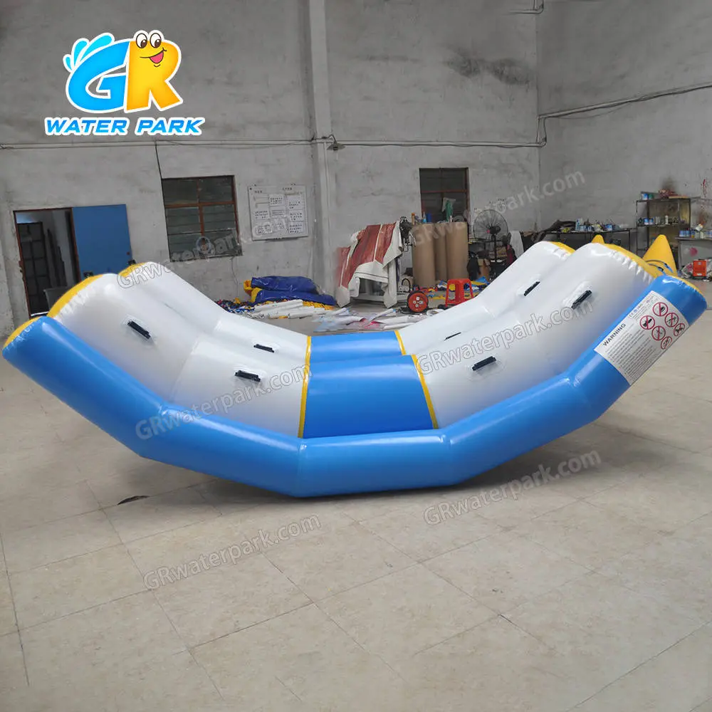 GW-60 Funny multiplayer Inflatable Teeter Totter floating banana boat for sale